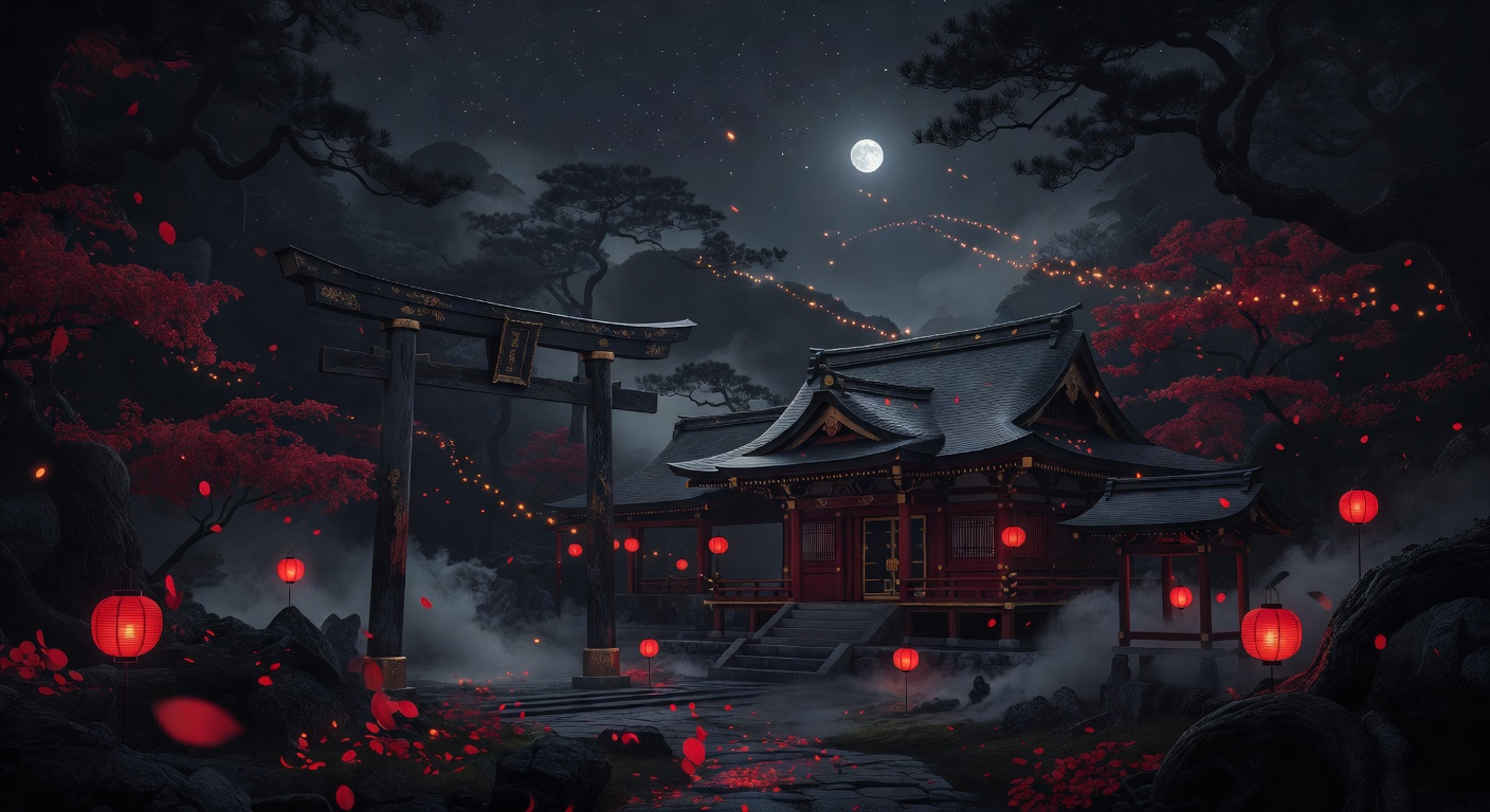 月光の神社
